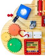 Painel Montessori Nuvem Ludii | Estímulo Sensorial & Criatividade