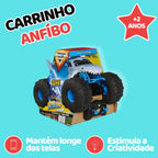 Carrinho Anfíbio de Controle Remoto Megalodon Ludii - Água & Terra