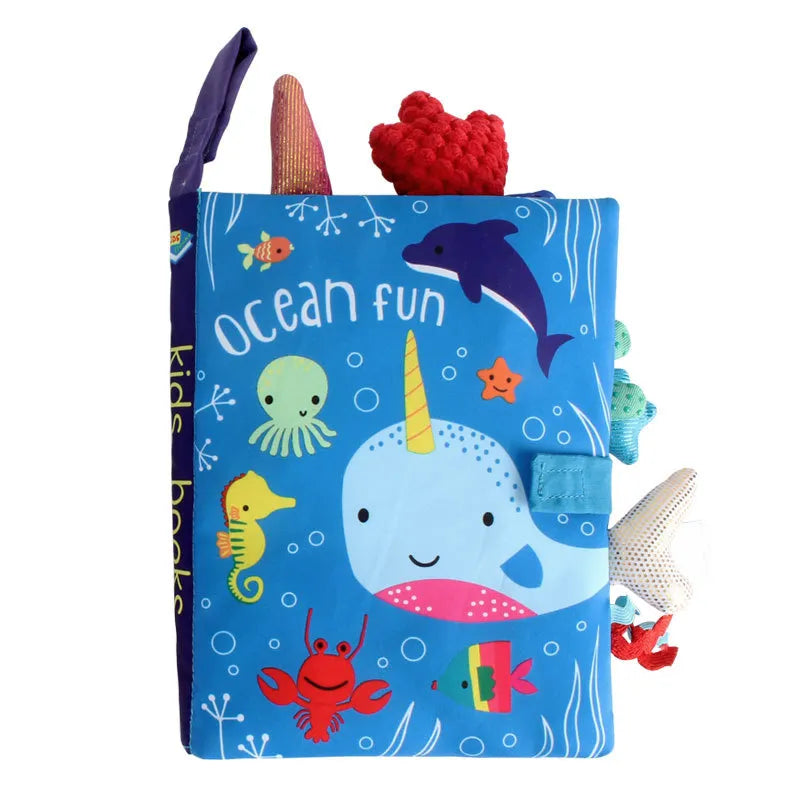 Ludii SafariBook | Livro de Pano Montessori com Caudas Divertidas