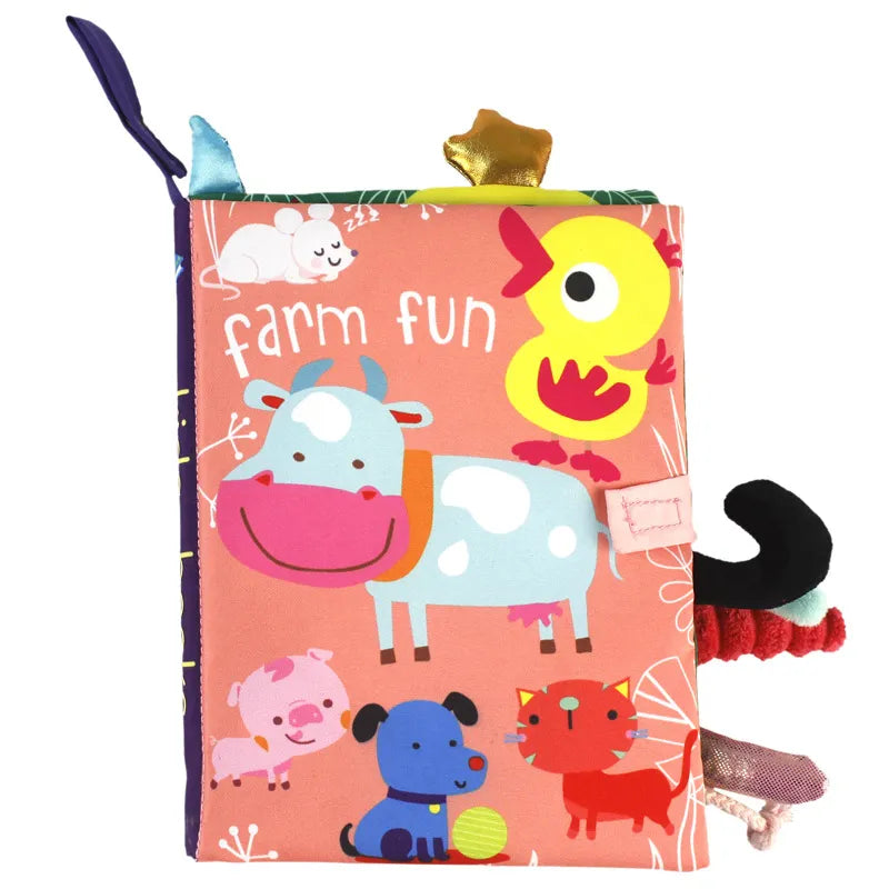 Ludii SafariBook | Livro de Pano Montessori com Caudas Divertidas