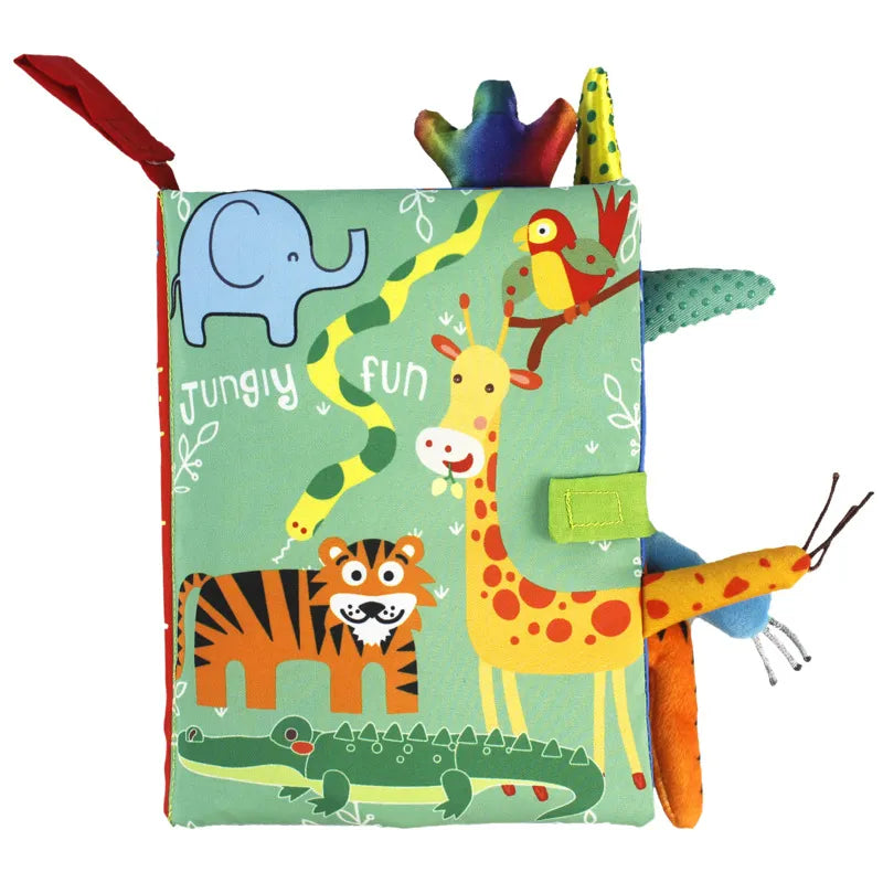 Ludii SafariBook | Livro de Pano Montessori com Caudas Divertidas